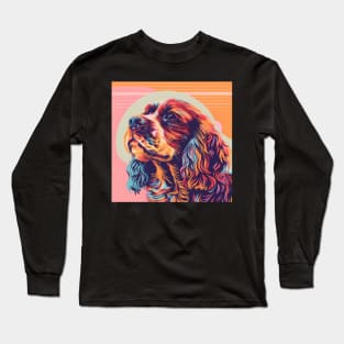 Sussex Spaniel in 80's Long Sleeve T-Shirt
